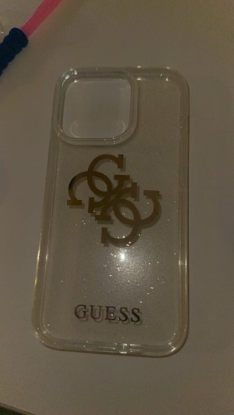 Guess iPhone 14 Pro Kuori Full Glitter Transparent