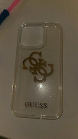 Guess iPhone 14 Pro Kuori Full Glitter Transparent