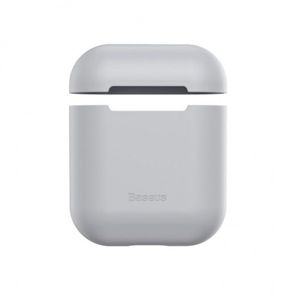 Baseus AirPods 1/2 kuori, silikonia, harmaa