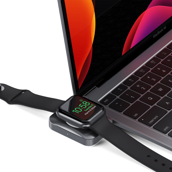 Satechi Dual Sided 2-in-1 USB-C -laturi Apple Watchille/AirPodeille