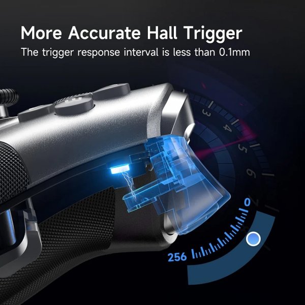 EasySMX X10 Mechanic Master -peliohjain, langaton/langallinen, hopea