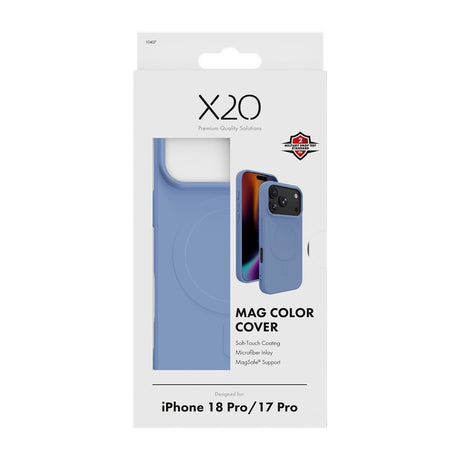 X2O iPhone 17 Pro/iPhone 18 Pro Kuori Mag Color Sininen