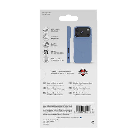 X2O iPhone 17 Pro/iPhone 18 Pro Kuori Mag Color Sininen