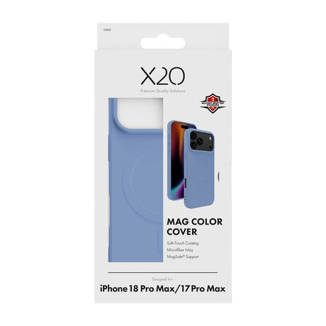 X2O iPhone 17 Pro Max/iPhone 18 Pro Max Kuori Mag Color Sininen