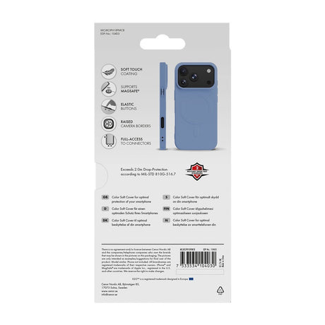 X2O iPhone 17 Pro Max/iPhone 18 Pro Max Kuori Mag Color Sininen