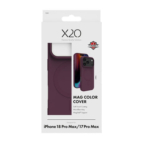 X2O iPhone 17 Pro Max/iPhone 18 Pro Max Kuori Mag Color Violetti