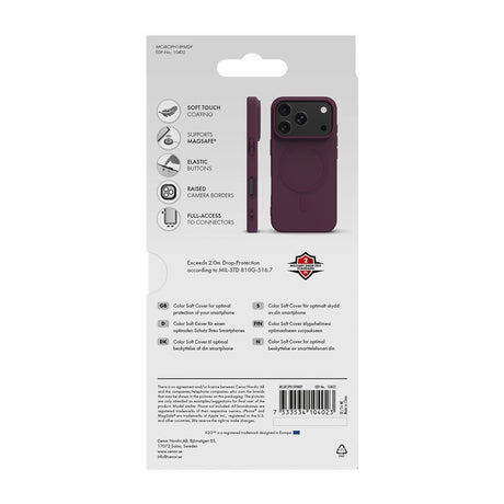 X2O iPhone 17 Pro Max/iPhone 18 Pro Max Kuori Mag Color Violetti