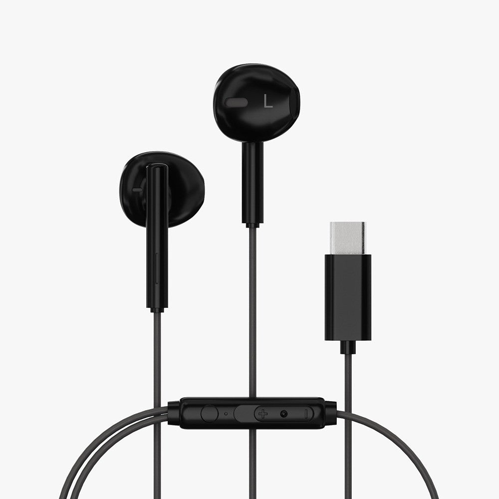X2O Johdolliset Kuulokkeet USB-C Capsule 1.2m Musta