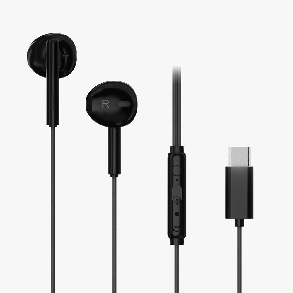 X2O Johdolliset Kuulokkeet USB-C Capsule 1.2m Musta