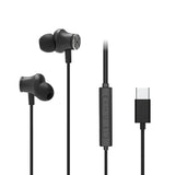 X2O Langalliset Kuulokkeet USB-C Silicone In-Ear ANC 1.2m Musta