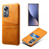 Xiaomi 12/12X Suojakuori kahdella korttipaikalla, vaaleanruskea
