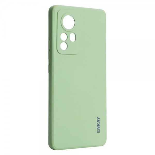 Enkay Xiaomi 12/12X Suojakuori Silikoni Vaaleanvihreä