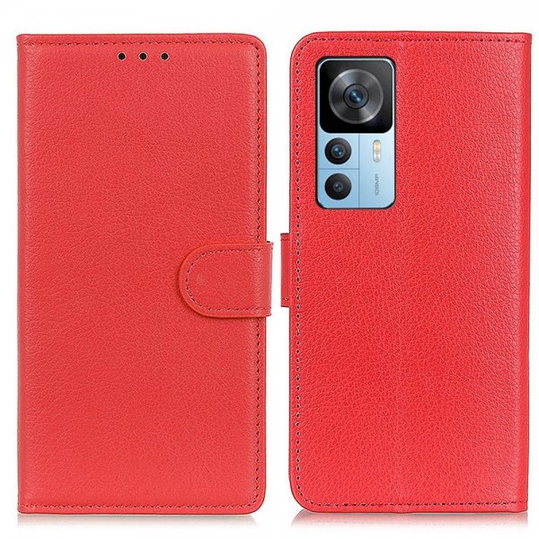 Xiaomi 12T/12T Pro Litsi Punainen Suojakuori