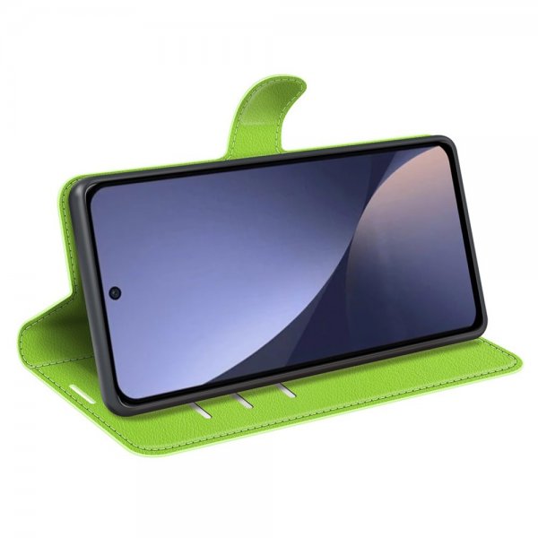 Xiaomi 13 Suojakuori Litchi Vihreä