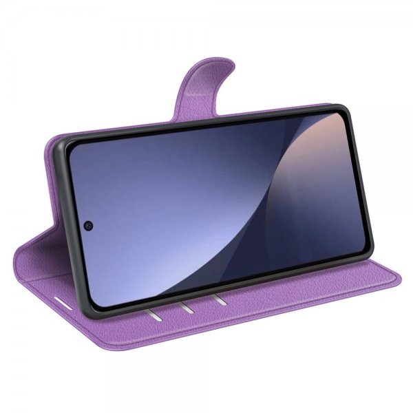 Xiaomi 13 Litsi Nahka Suojakotelo Liila