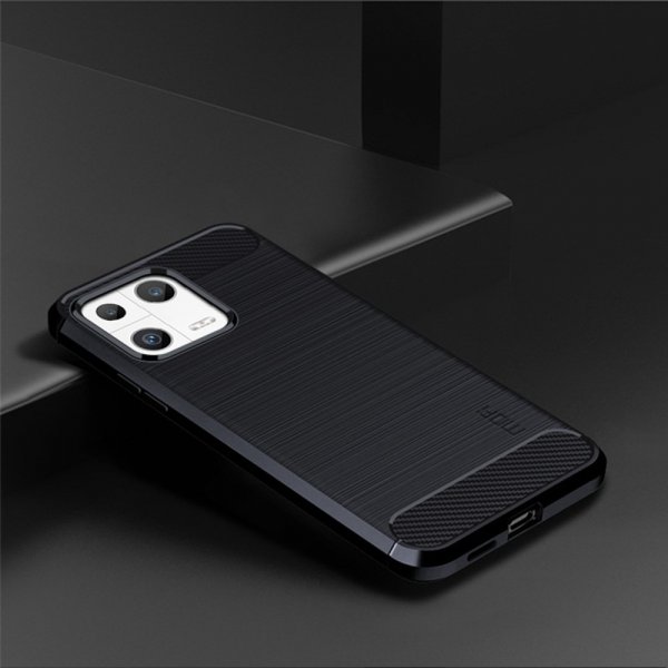 Mofi Xiaomi 13 Kuori Harjattu Hiilikuitukuvio Sininen