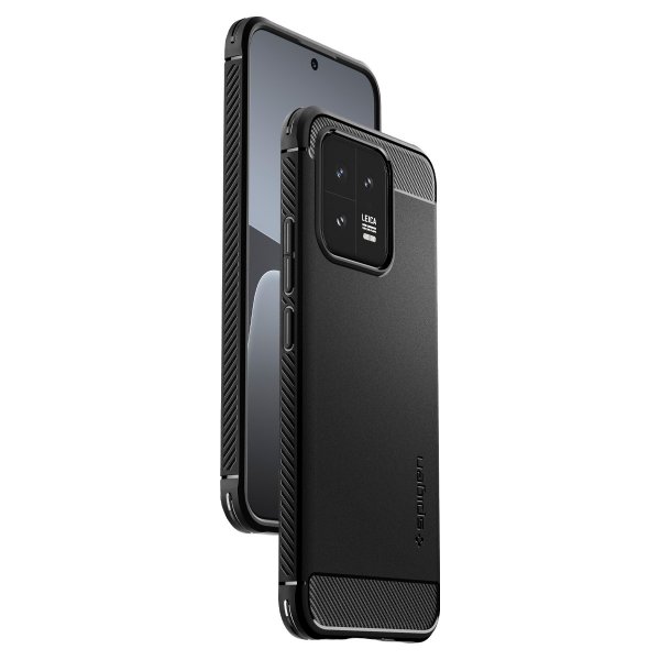 Spigen Xiaomi 13 Suojakuori Rugged Armor Mattamusta