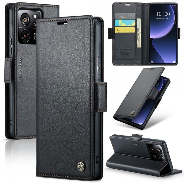 CaseMe Xiaomi 13T/13T Pro Kotelo 023 Series Musta