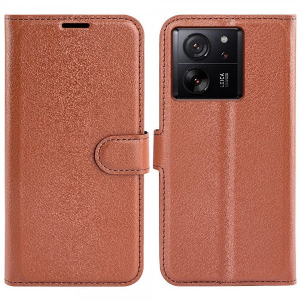 Xiaomi 13T/13T Pro Kotelo Litsi Ruskea