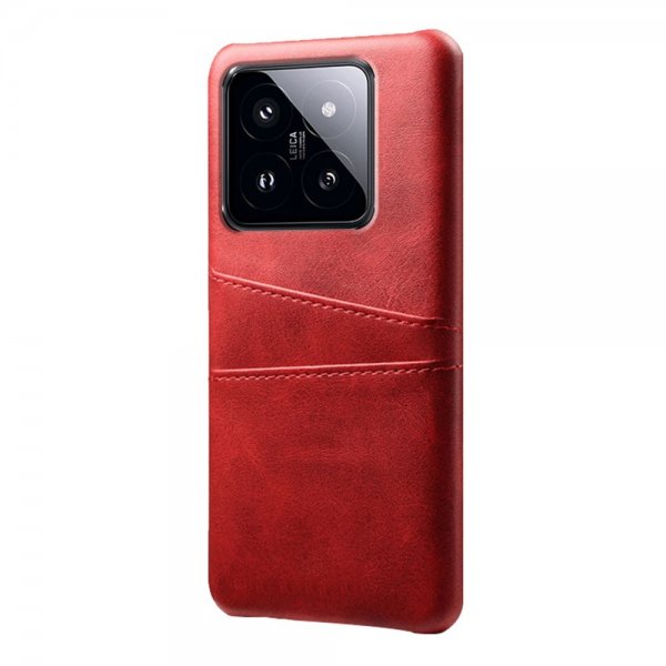 Xiaomi 14 Suojakuori kahdella korttipaikalla, Punainen