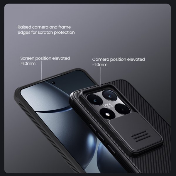 Nillkin Xiaomi 14T Kuori CamShield Pro Musta