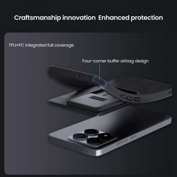 Nillkin Xiaomi 14T Kuori CamShield Pro Vihreä