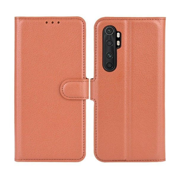 Xiaomi Mi Note 10 Lite Kotelo Jalustalla Ruskea