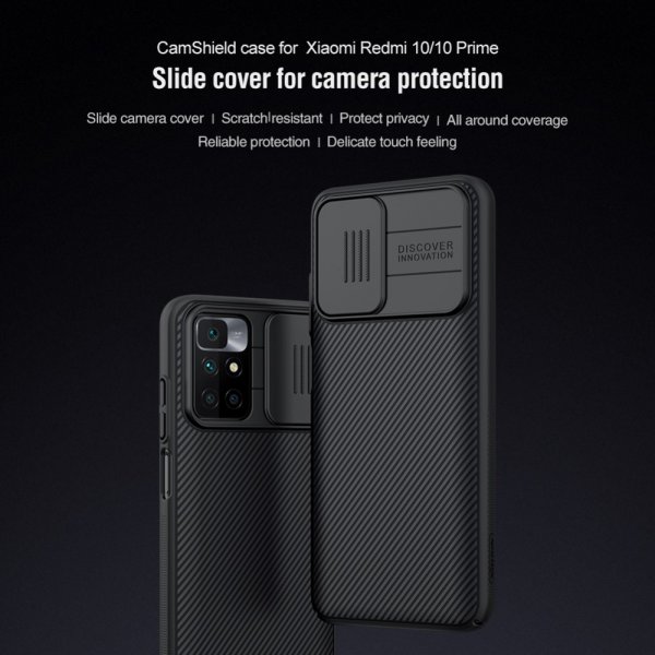 Nillkin Xiaomi Redmi 10 -suojakuori CamShield, sininen