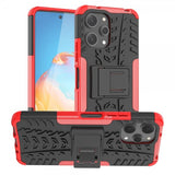 Xiaomi Redmi 12 Kuoret Rengaskuvio Jalustatoiminto Punainen