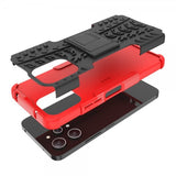 Xiaomi Redmi 12 Kuoret Rengaskuvio Jalustatoiminto Punainen