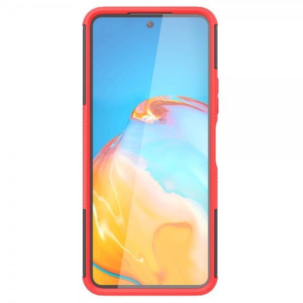 Xiaomi Redmi 12 Kuoret Rengaskuvio Jalustatoiminto Punainen