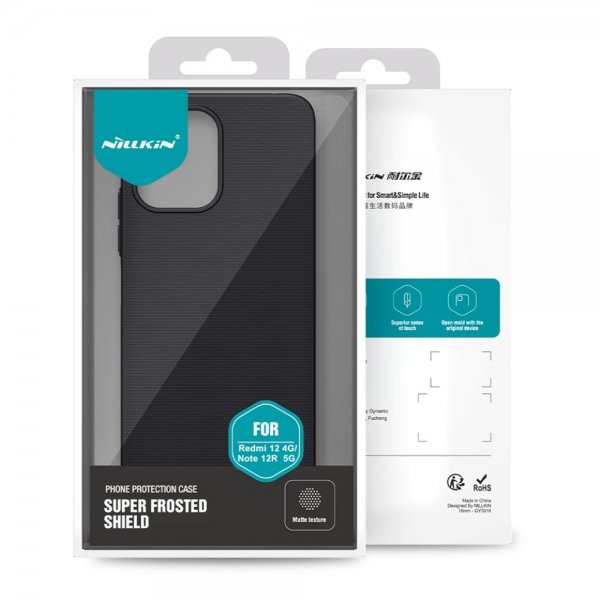 Nillkin Xiaomi Redmi 12 Kuori Frosted Shield Musta