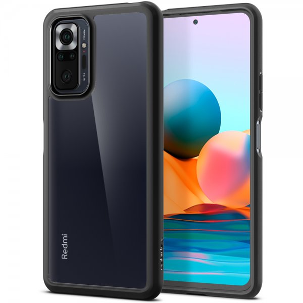 Spigen Xiaomi Redmi Note 10 Pro Suojakuori Ultra Hybrid Matte Black