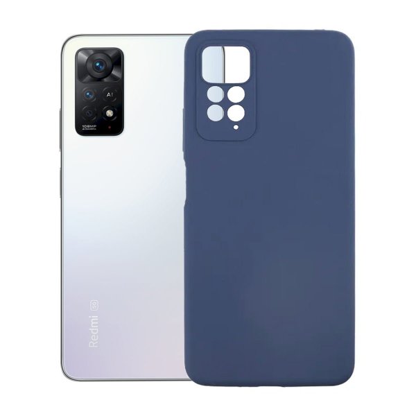 Xiaomi Redmi Note 11 Silikonisuojakuori Sininen