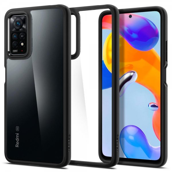 Spigen Xiaomi Redmi Note 11 Pro -suojakuori Ultra Hybrid Matte Black