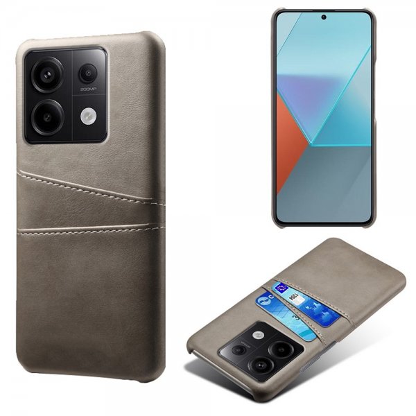 Xiaomi Redmi Note 13 Pro 5G -suojakuori kahdella korttipaikalla, harmaa