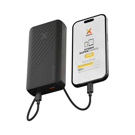 Xtorm Powerbank Go2 20 000 mAh 20W Musta