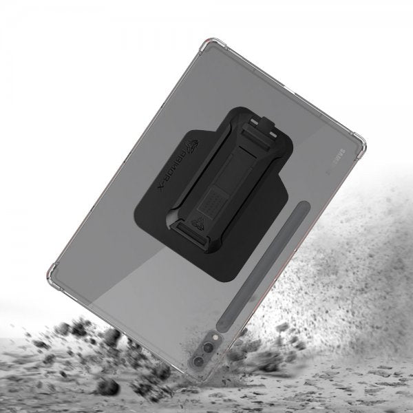 Armor-X Samsung Galaxy Tab S9 Plus Suojakotelo Kulmasuojaus Jalusta Käsilenkki X-Mount