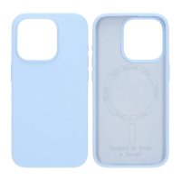 iPhone 15 Pro Kuori Silikoni MagSafe Sininen