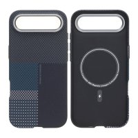 iPhone Air Kuori Aramidikuitu MagSafe Sininen Rutnät