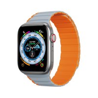 Apple Watch 38/40/41/42mm Ranneke LD Series Harmaa Oranssi