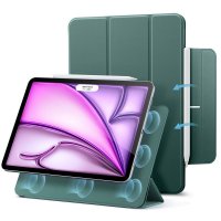 iPad Pro 12.9 (gen 4/5/6)/iPad Air 13 (M2/M3) Kotelo Rebound Magnetic Vihreä