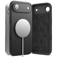 iPhone Air Kuori Silicone Magnetic Musta