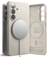 Samsung Galaxy S26 Kuori Silicone Magnetic Beige