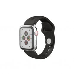 Apple Watch 38/40/41/42mm Ranneke Vine Ympäristöystävällinen Musta