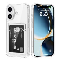iPhone 17 Kuori Korttipidike Läpinäkyvä