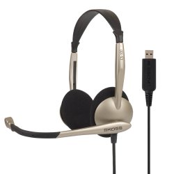Headset CS100 On-Ear USB Kulta/Musta