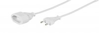 Euro jatkojohdon 3m Valkoinen