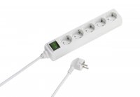 suomalainen 5-tiejakaja kytkimellä 1.4m Valkoinen