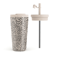 Pullo Termosmuki kannella ja pillillä Almond Latte